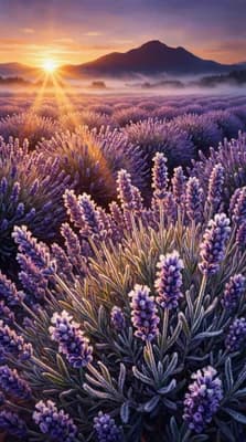 Lavender Sunset Dream wallpaper thumbnail