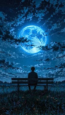 Moonlit Night Serenity wallpaper thumbnail