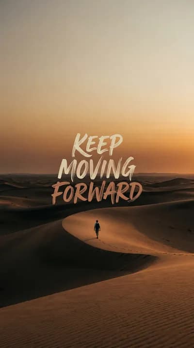 Desert Solitude: Keep Moving Forward wallpaper thumbnail
