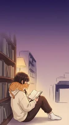Cozy Library Reader wallpaper thumbnail