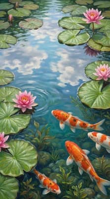 Serene Pond Life wallpaper thumbnail