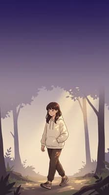 Forest Anime Wanderer wallpaper thumbnail