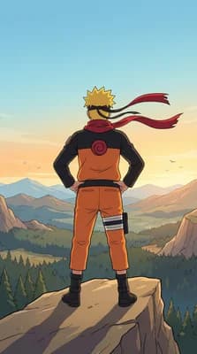 Naruto On Cliff wallpaper thumbnail