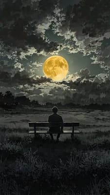 Moonlit Night Thoughts wallpaper thumbnail