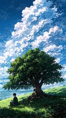 Serene Green Oasis wallpaper thumbnail