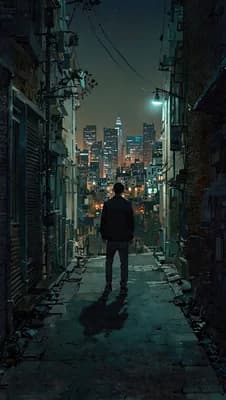 City Night Solitude wallpaper thumbnail