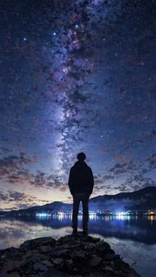 Stargazing Alone wallpaper thumbnail