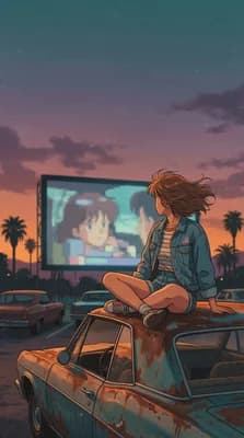 Retro Drive In wallpaper thumbnail