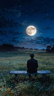 Moonlit Night Serenity wallpaper thumbnail