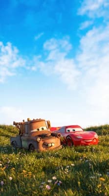 McQueen and Mater wallpaper thumbnail