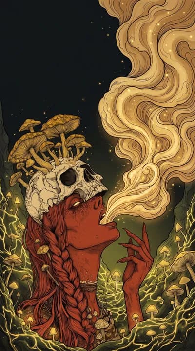 Mystic Mushroom Queen wallpaper thumbnail