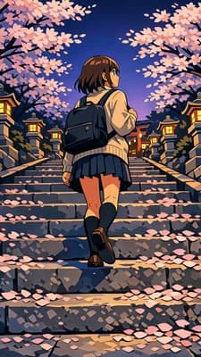 Sakura School Steps wallpaper thumbnail