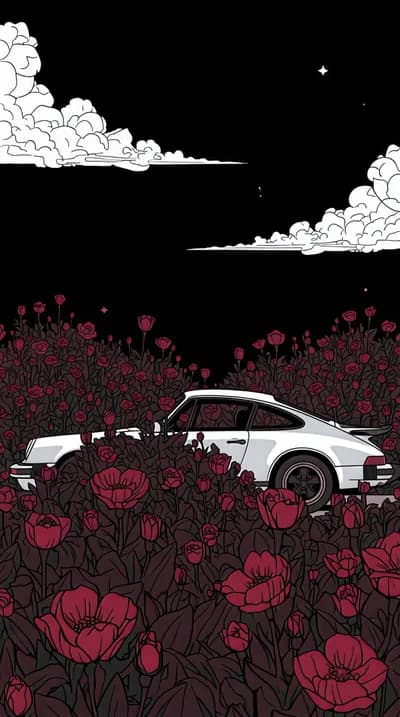 BMW M3 G80 In Flower Field wallpaper thumbnail