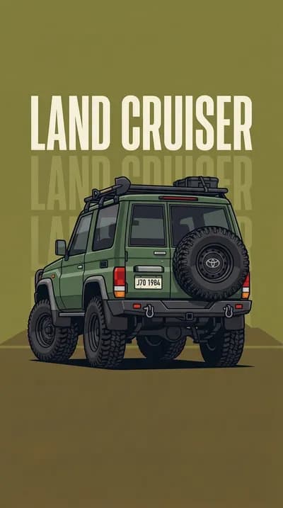 Green Land Cruiser Adventure by pixel Pulse wallpaper thumbnail
