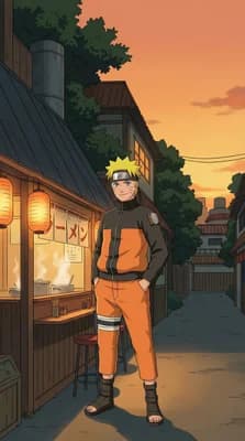 Naruto Street Scene wallpaper thumbnail