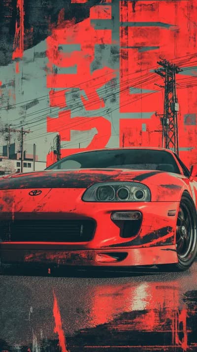 Supra MK4 wallpaper by pixel Pulse wallpaper thumbnail