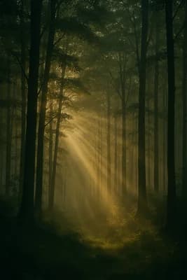 Misty Forest Glow wallpaper thumbnail