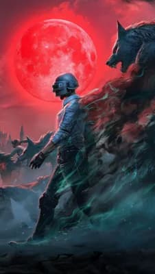 Red Moon Rise wallpaper thumbnail